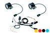 Set 2x Led Lamp Dual.4 with standard mount + harness